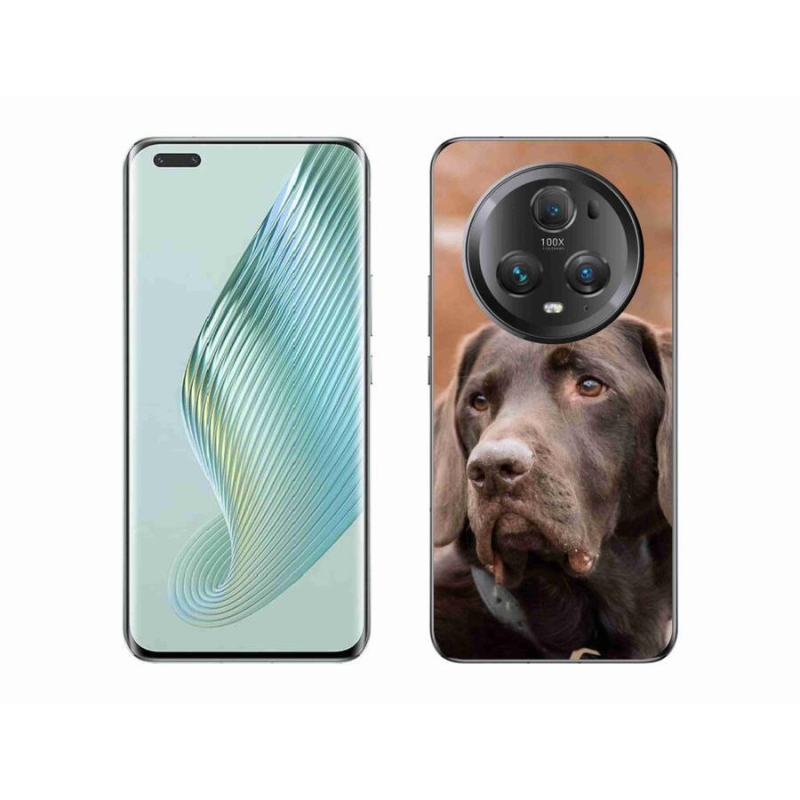 Gelový obal mmCase na mobil Honor Magic 5 Pro 5G - hnědý labrador