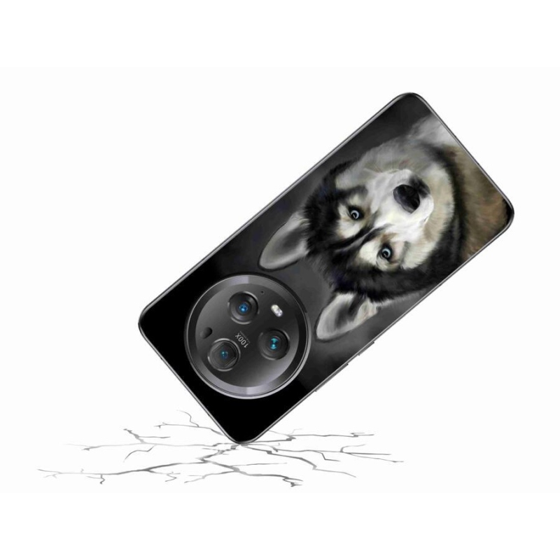 Gelový obal mmCase na mobil Honor Magic 5 Pro 5G - husky