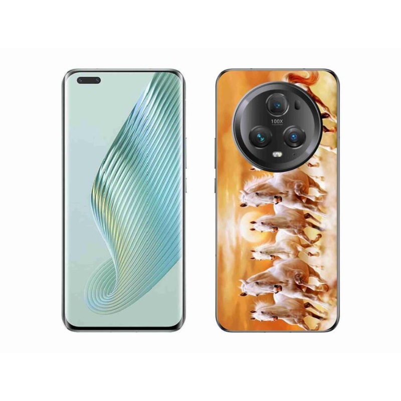 Gelový obal mmCase na mobil Honor Magic 5 Pro 5G - koně 2