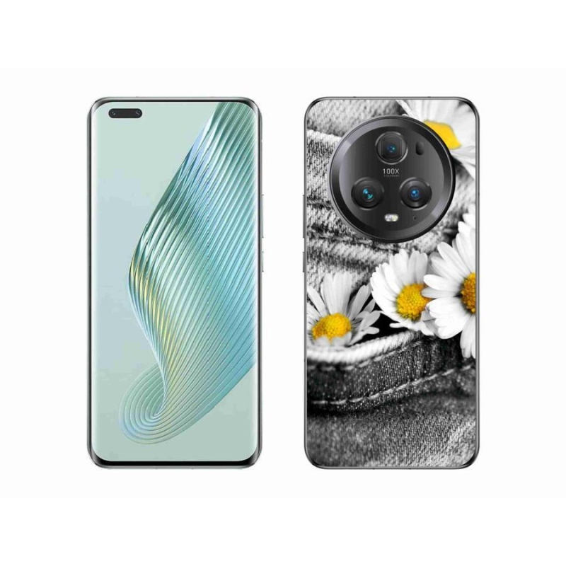 Gelový obal mmCase na mobil Honor Magic 5 Pro 5G - kopretiny