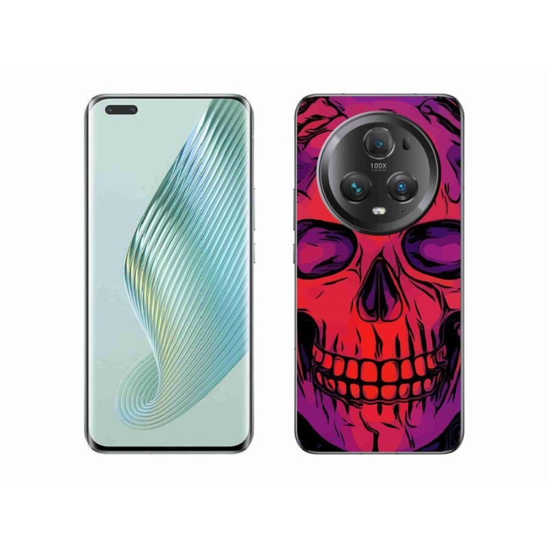 Gelový obal mmCase na mobil Honor Magic 5 Pro 5G - lebka