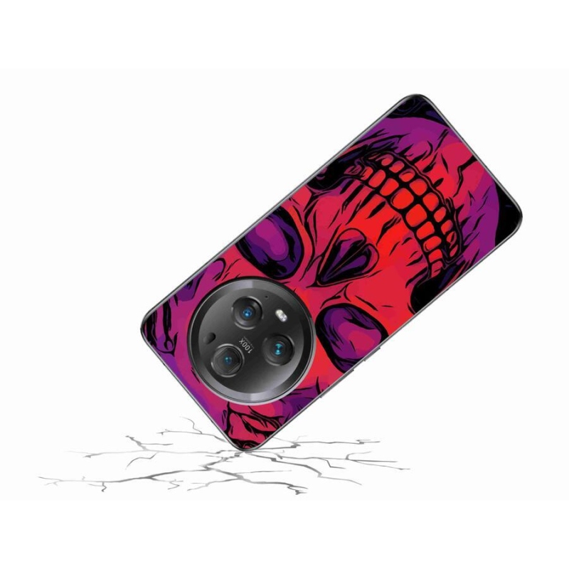 Gelový obal mmCase na mobil Honor Magic 5 Pro 5G - lebka