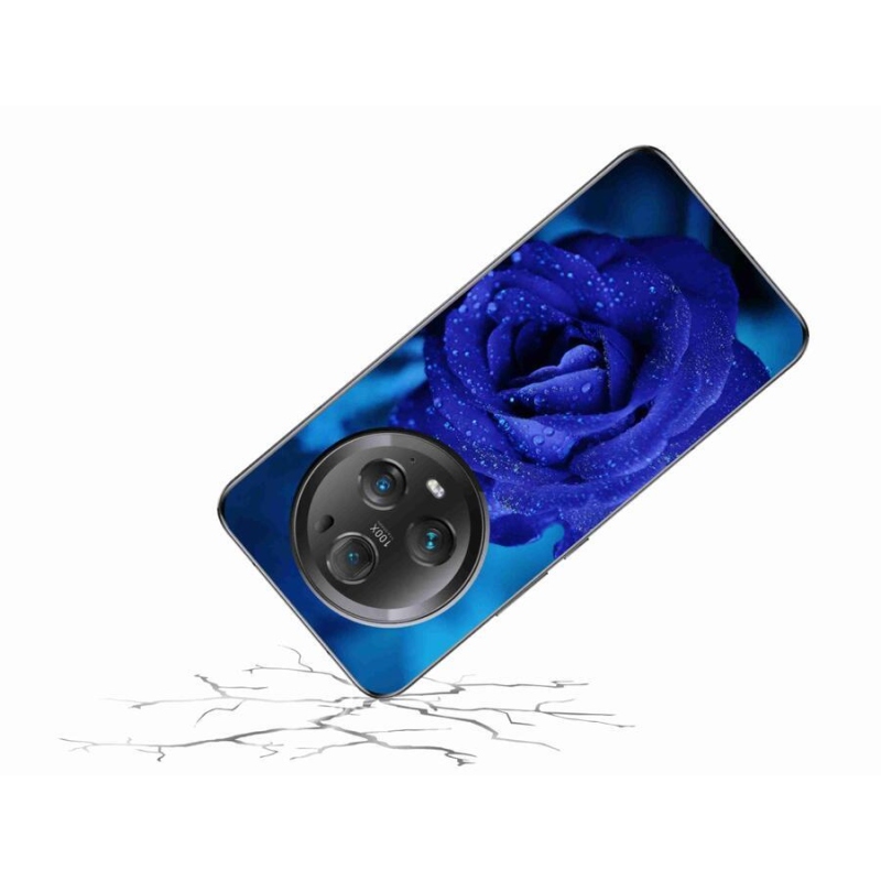 Gelový obal mmCase na mobil Honor Magic 5 Pro 5G - modrá růže