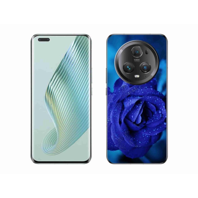 Gelový obal mmCase na mobil Honor Magic 5 Pro 5G - modrá růže