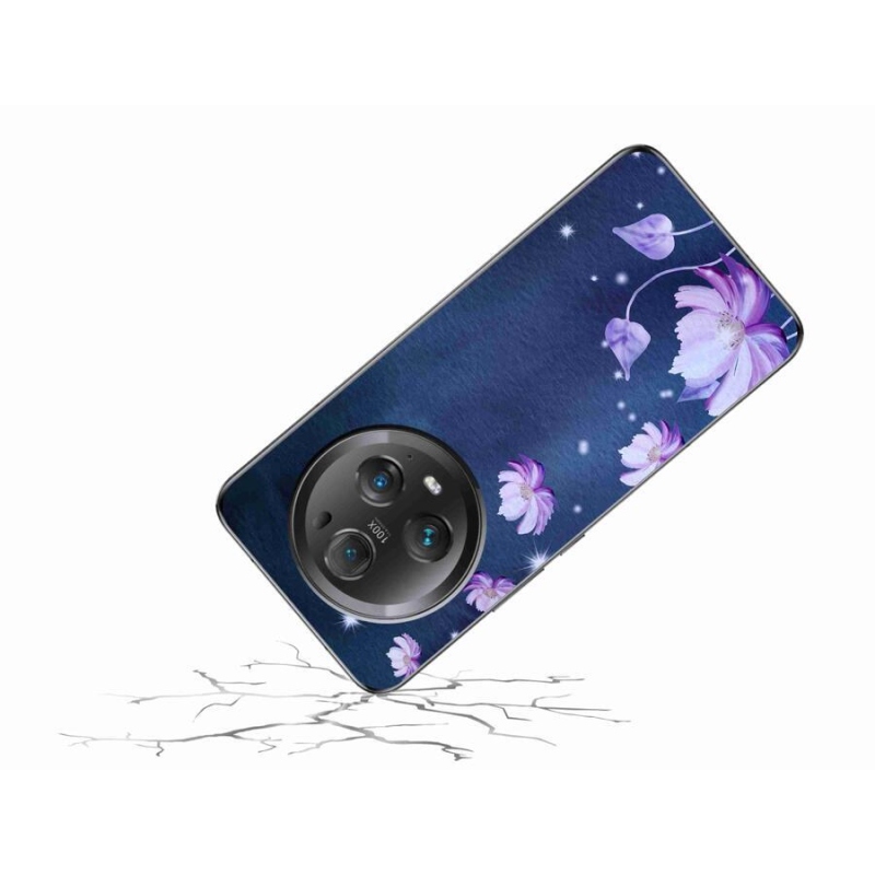 Gelový obal mmCase na mobil Honor Magic 5 Pro 5G - padající květy