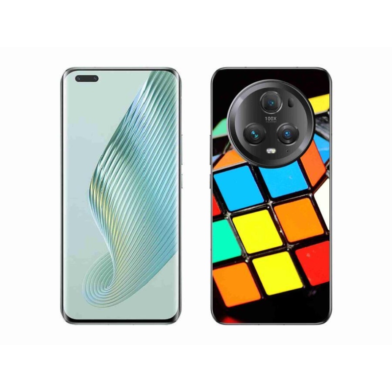 Gelový obal mmCase na mobil Honor Magic 5 Pro 5G - rubikova kostka