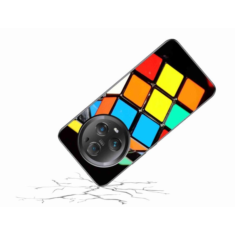 Gelový obal mmCase na mobil Honor Magic 5 Pro 5G - rubikova kostka