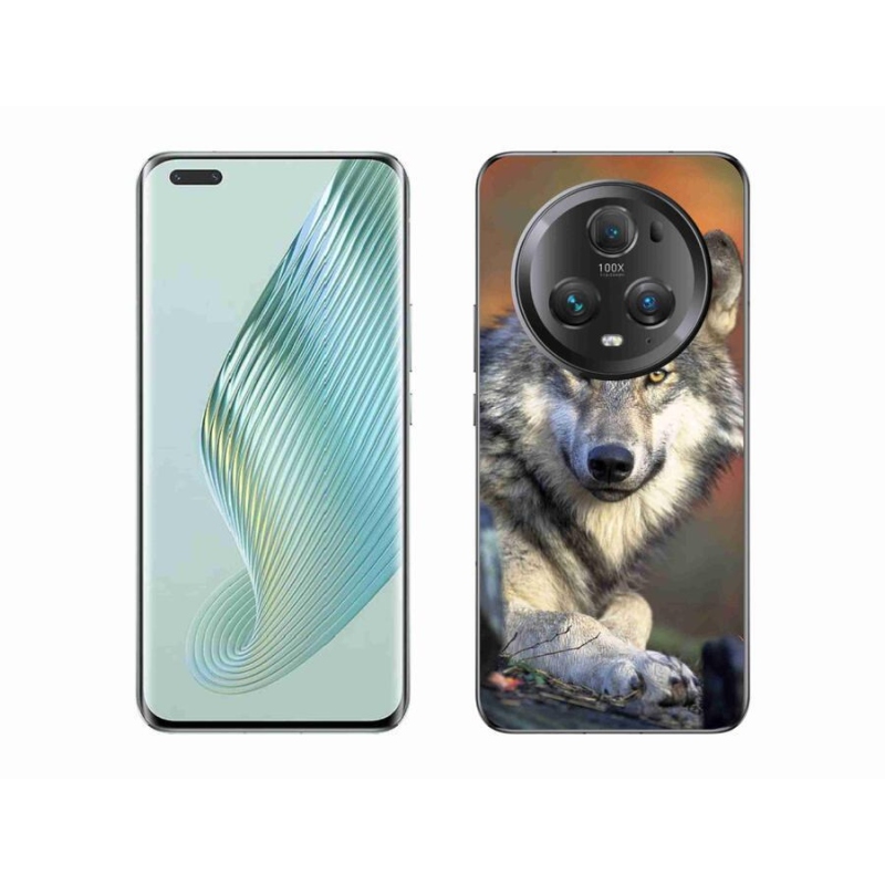 Gelový obal mmCase na mobil Honor Magic 5 Pro 5G - vlk