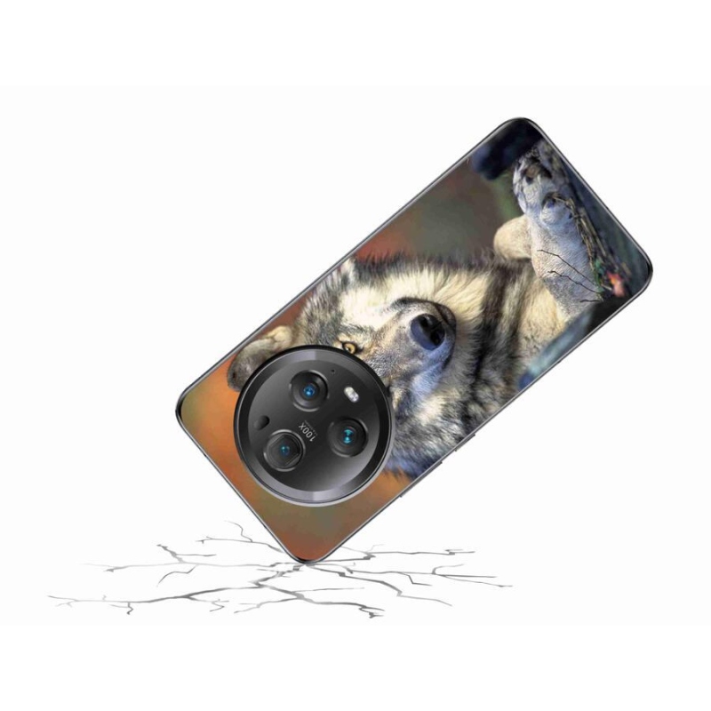 Gelový obal mmCase na mobil Honor Magic 5 Pro 5G - vlk