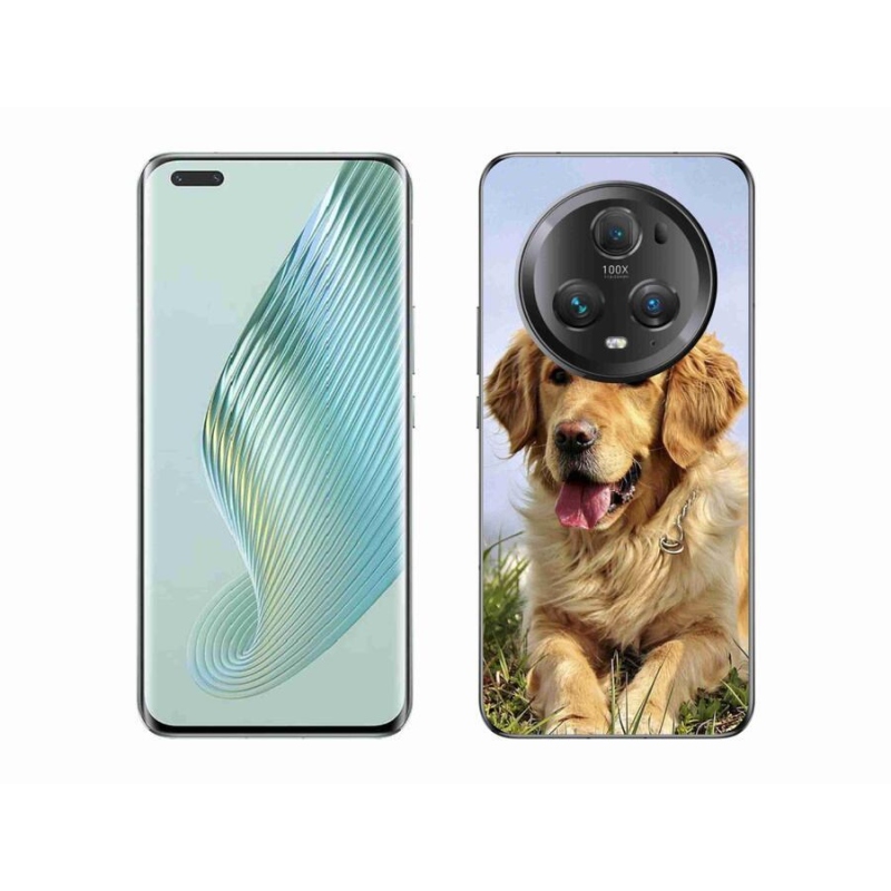 Gelový obal mmCase na mobil Honor Magic 5 Pro 5G - zlatý retrívr