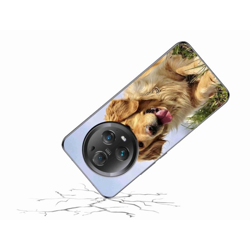 Gelový obal mmCase na mobil Honor Magic 5 Pro 5G - zlatý retrívr