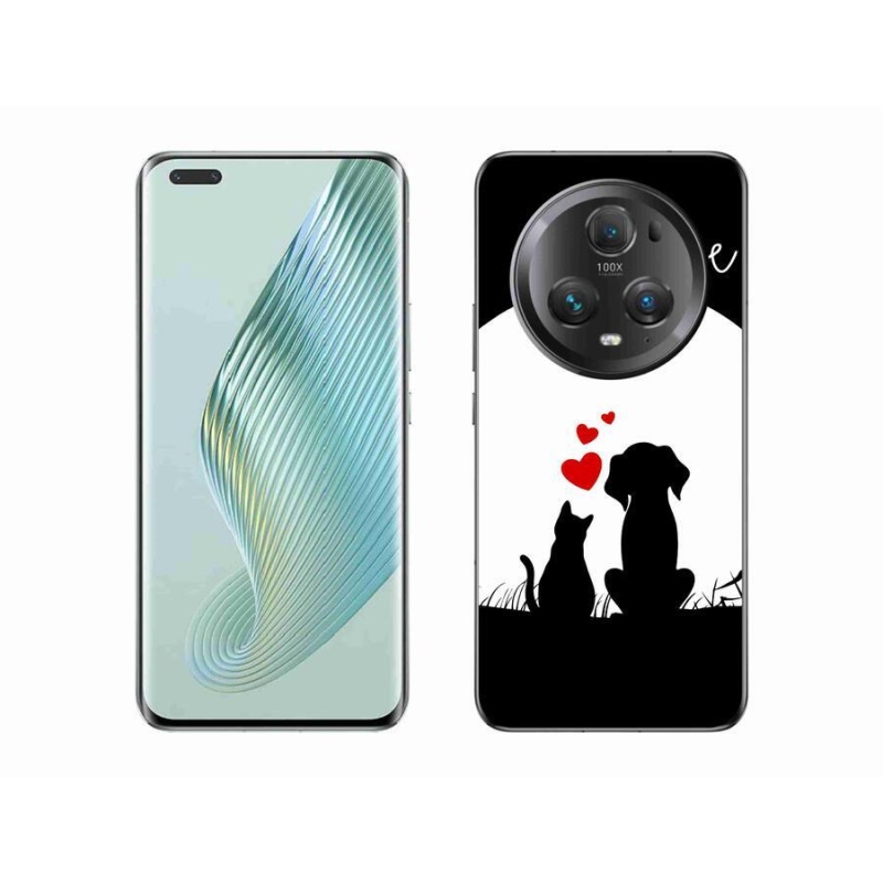 Gelový obal mmCase na mobil Honor Magic 5 Pro 5G - zvířecí láska