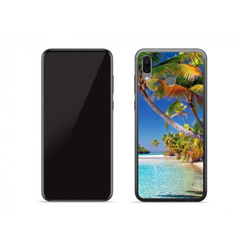 Gelový obal mmCase na mobil Honor Play - mořská pláž