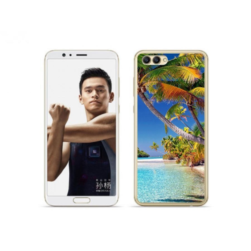 Gelový obal mmCase na mobil Honor View 10 - mořská pláž