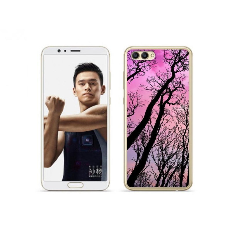 Gelový obal mmCase na mobil Honor View 10 - opadané stromy