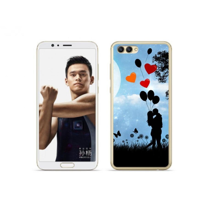 Gelový obal mmCase na mobil Honor View 10 - zamilovaný pár