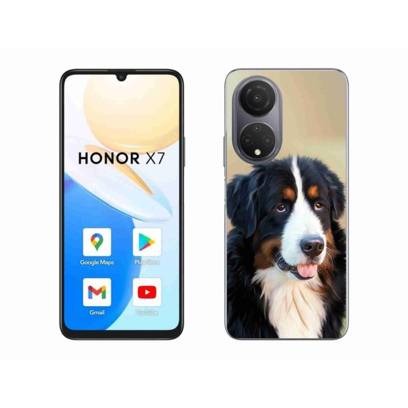 Gelový obal mmCase na mobil Honor X7 - bernský salašnický pes