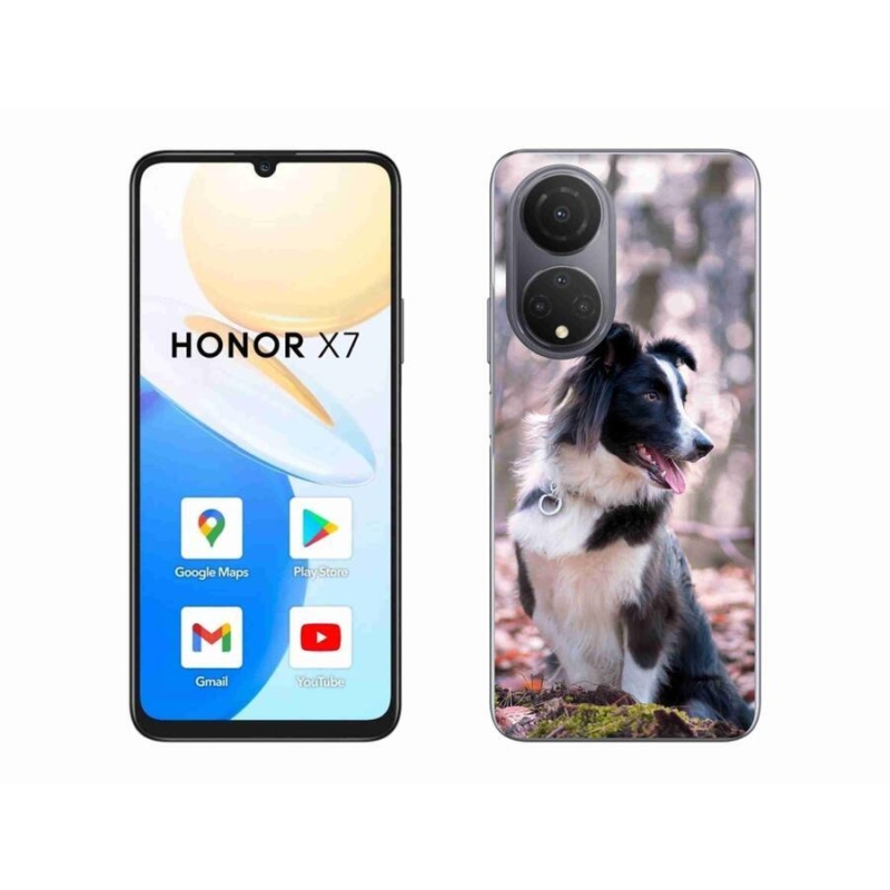 Gelový obal mmCase na mobil Honor X7 - border kolie 2