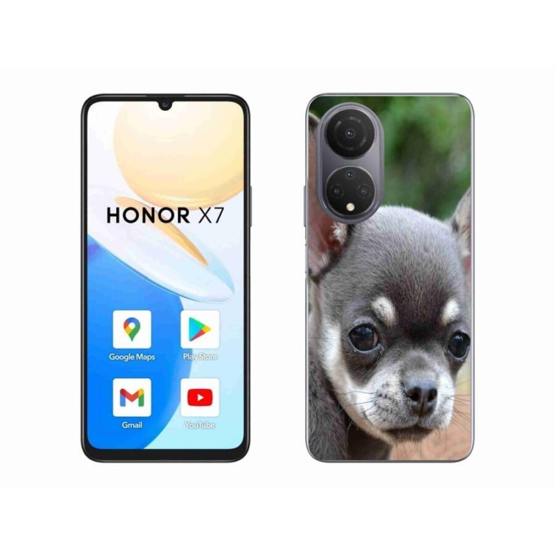 Gelový obal mmCase na mobil Honor X7 - čivava