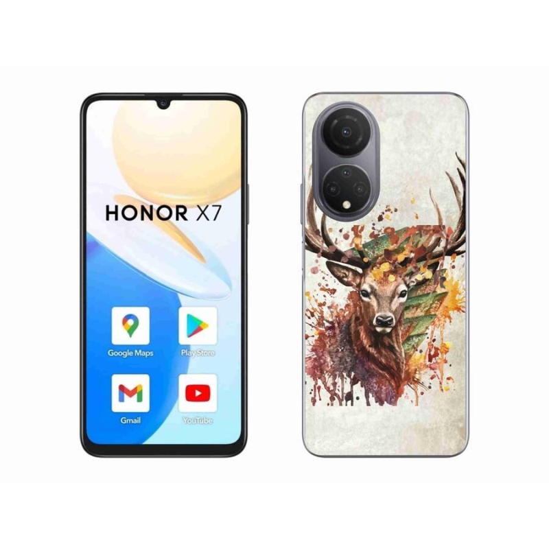 Gelový obal mmCase na mobil Honor X7 - jelen 1