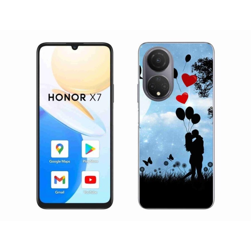 Gelový obal mmCase na mobil Honor X7 - zamilovaný pár