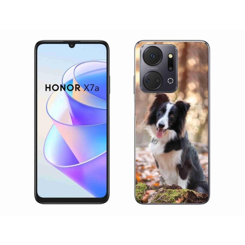 Gelový obal mmCase na mobil Honor X7a - border kolie 1