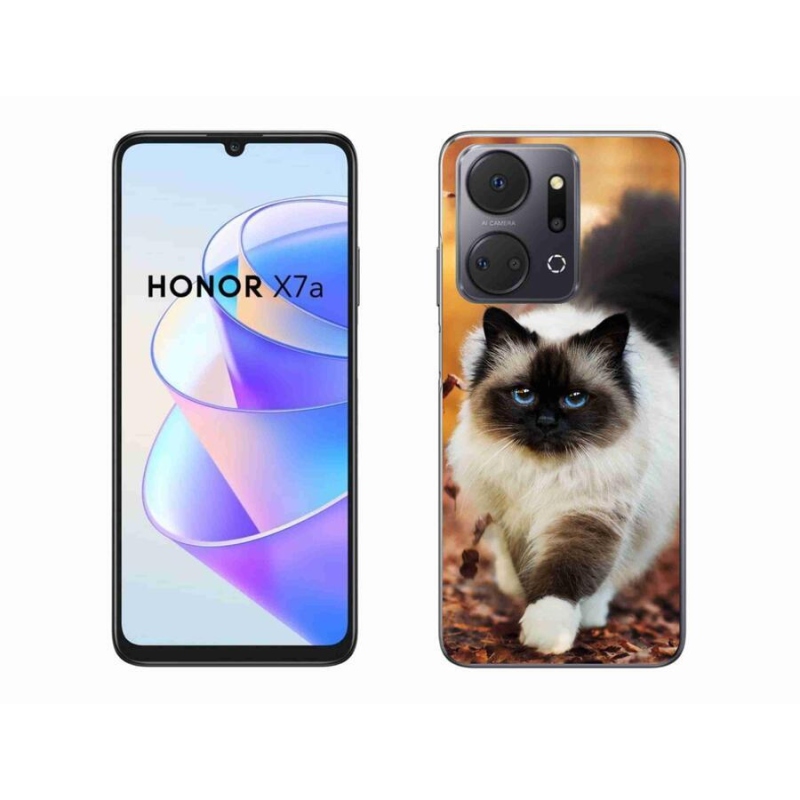 Gelový obal mmCase na mobil Honor X7a - kočka
