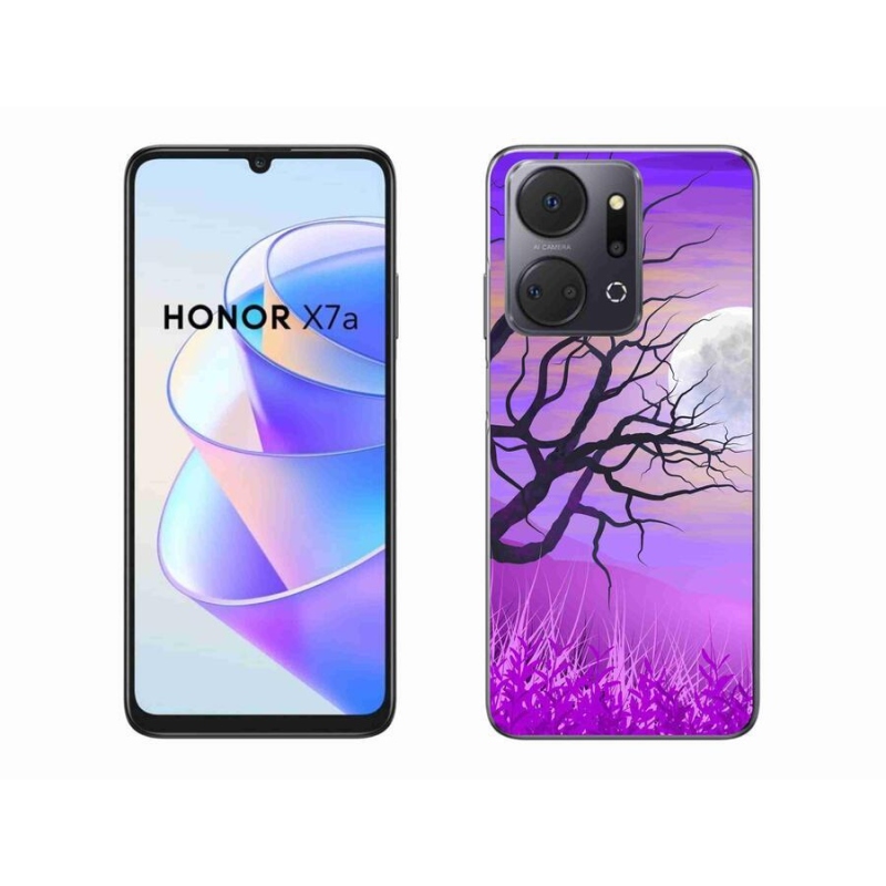 Gelový obal mmCase na mobil Honor X7a - kreslený opadaný strom