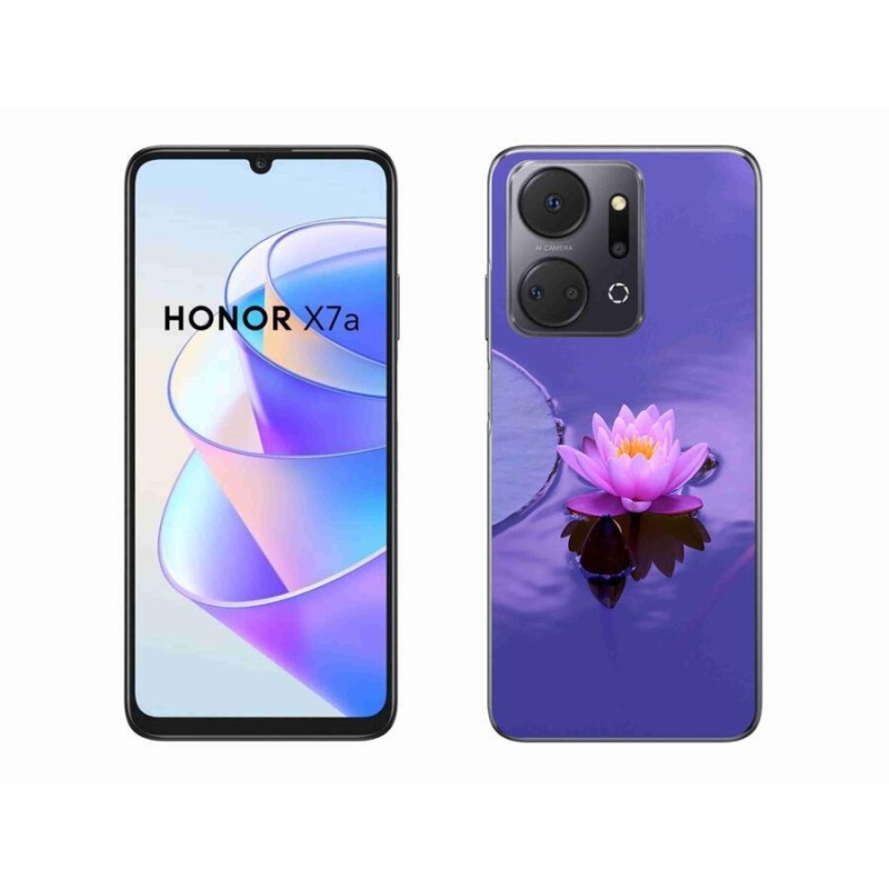 Gelový obal mmCase na mobil Honor X7a - květ na hladině