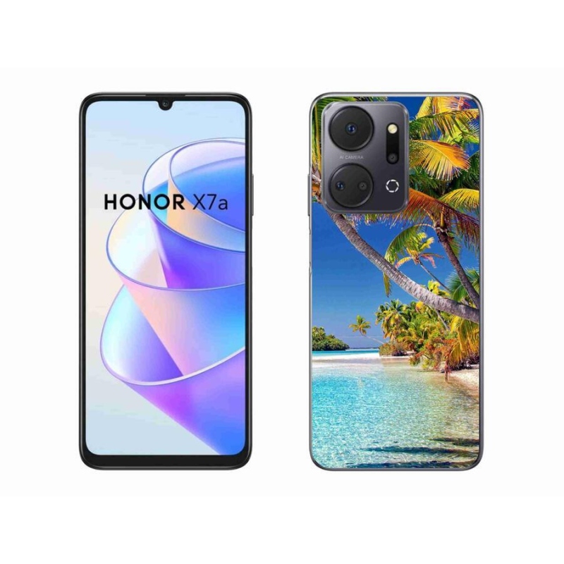 Gelový obal mmCase na mobil Honor X7a - mořská pláž