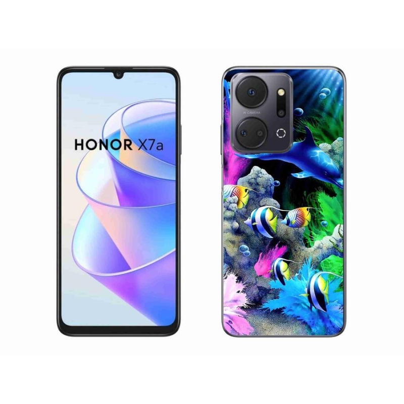 Gelový obal mmCase na mobil Honor X7a - mořský svět