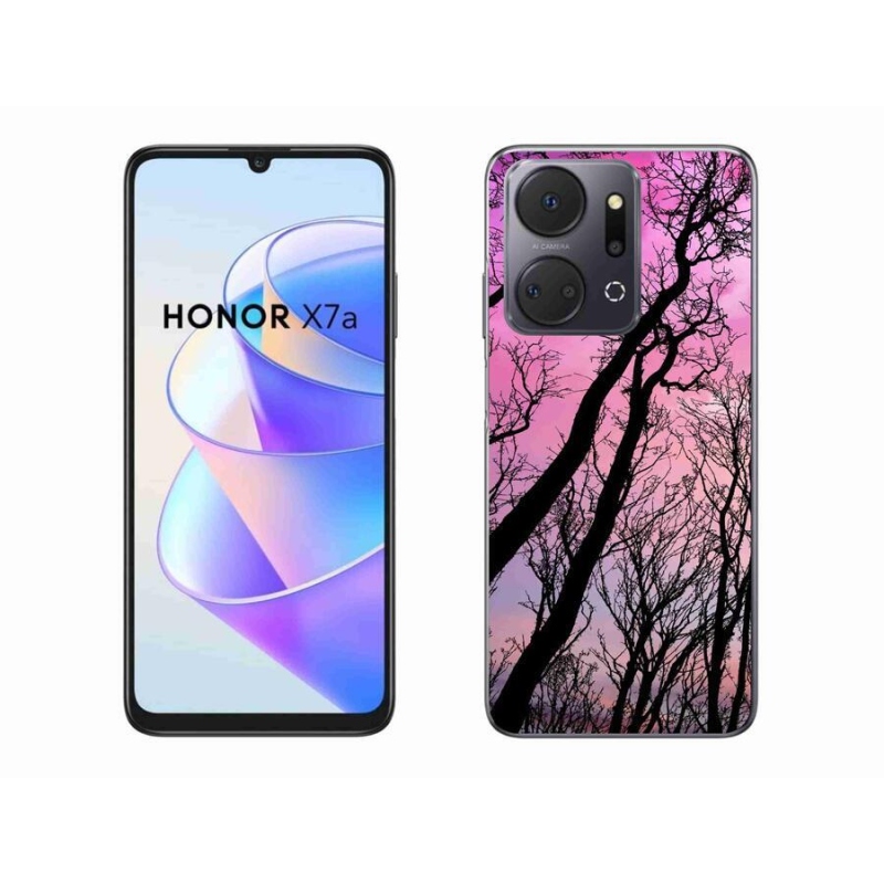 Gelový obal mmCase na mobil Honor X7a - opadané stromy
