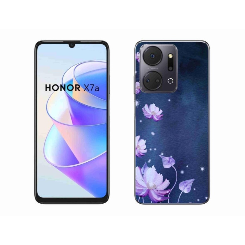Gelový obal mmCase na mobil Honor X7a - padající květy
