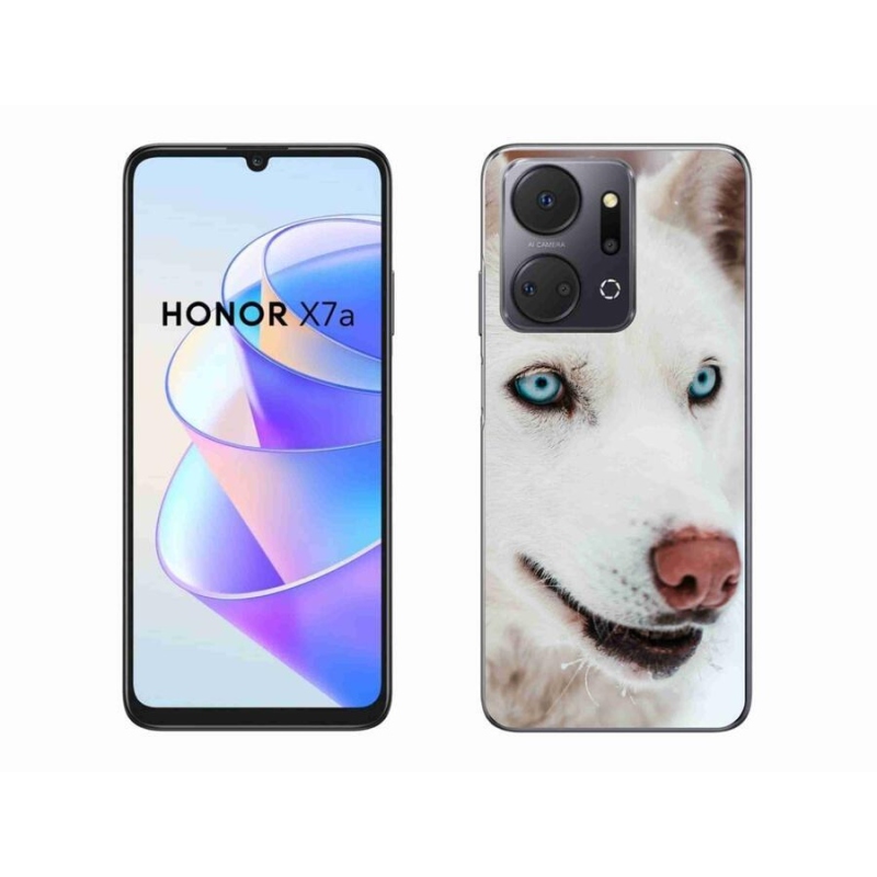 Gelový obal mmCase na mobil Honor X7a - psí pohled