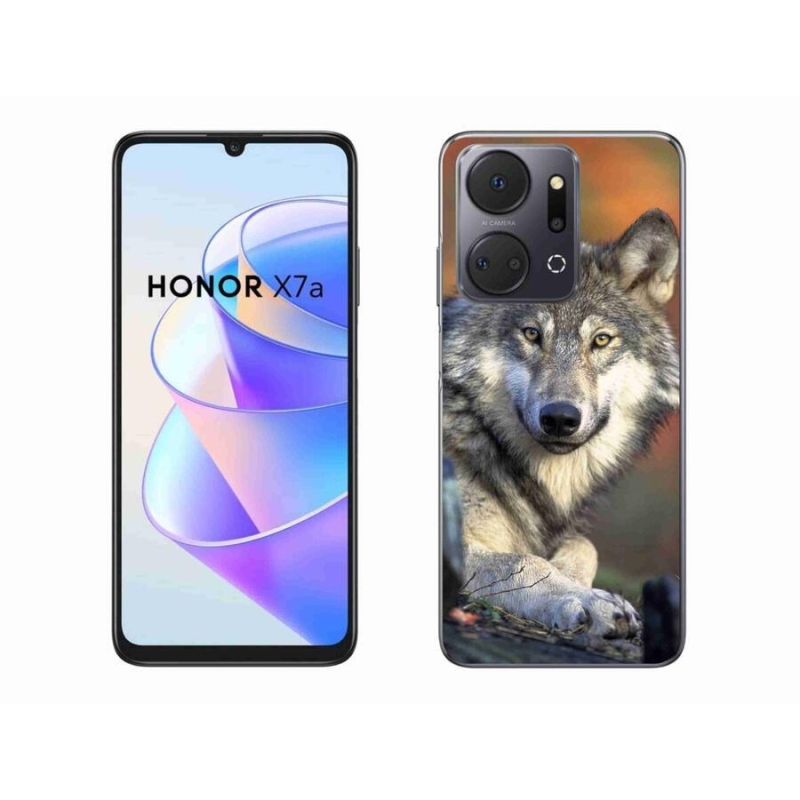 Gelový obal mmCase na mobil Honor X7a - vlk
