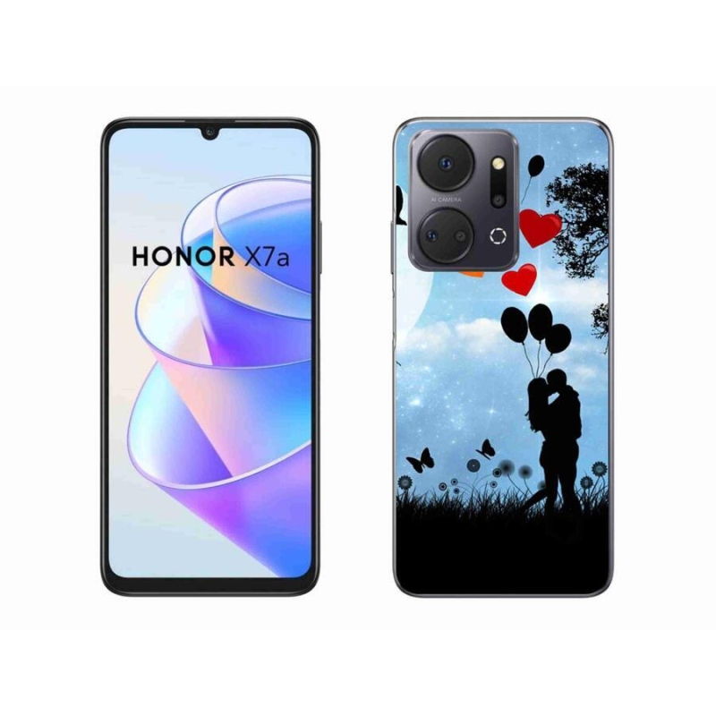 Gelový obal mmCase na mobil Honor X7a - zamilovaný pár