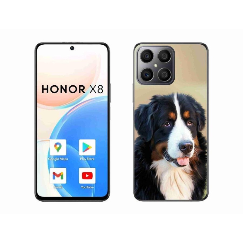 Gelový obal mmCase na mobil Honor X8 4G - bernský salašnický pes
