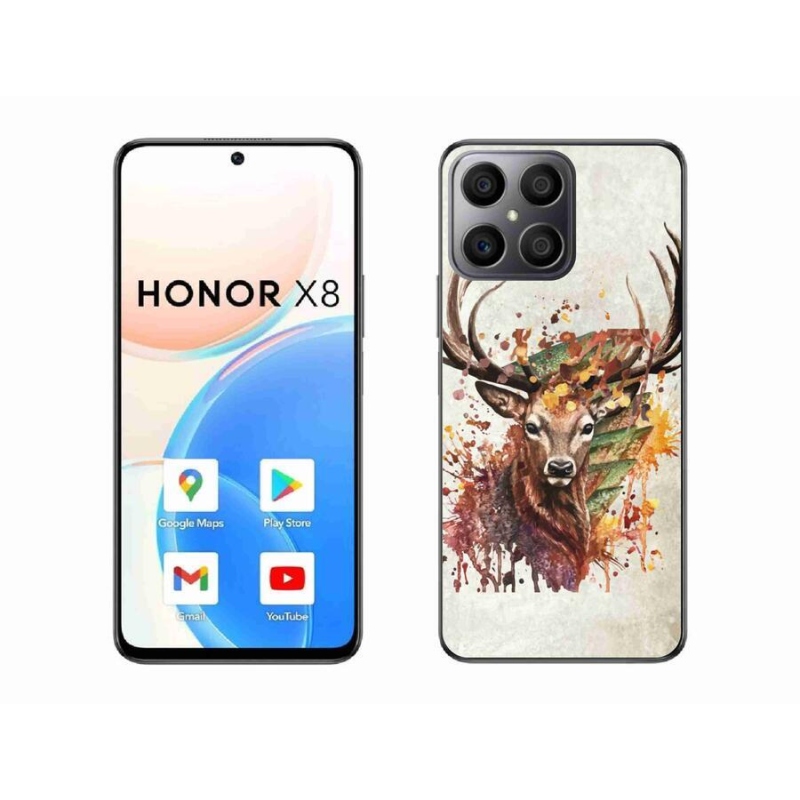 Gelový obal mmCase na mobil Honor X8 4G - jelen 1