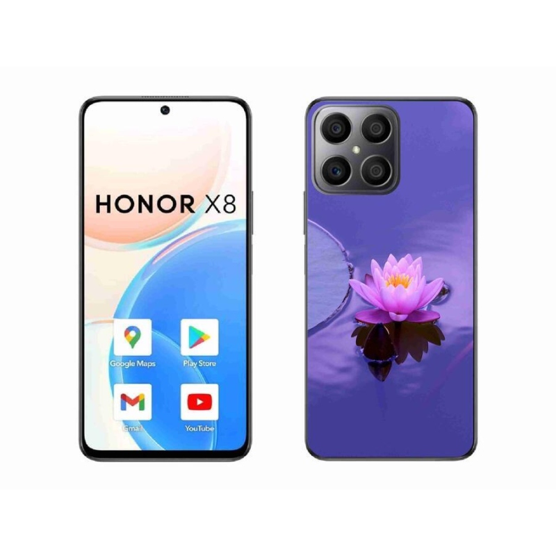 Gelový obal mmCase na mobil Honor X8 4G - květ na hladině