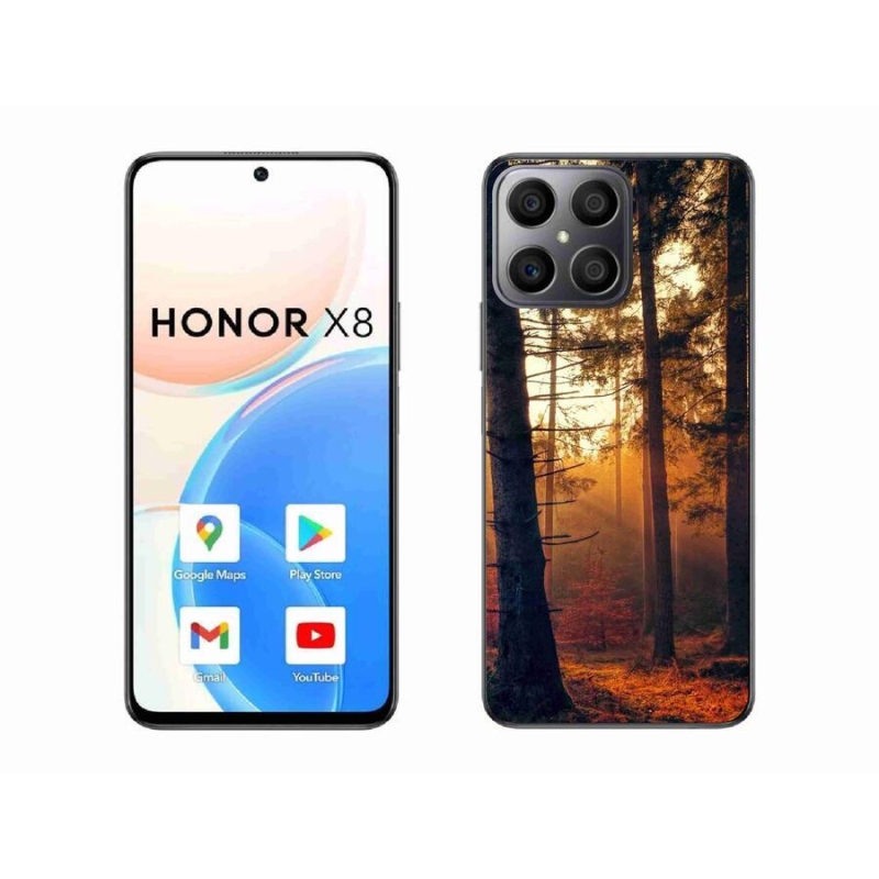 Gelový obal mmCase na mobil Honor X8 4G - les