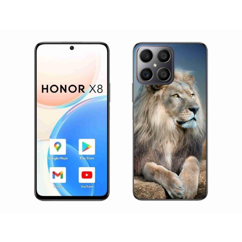 Gelový obal mmCase na mobil Honor X8 4G - lev 1