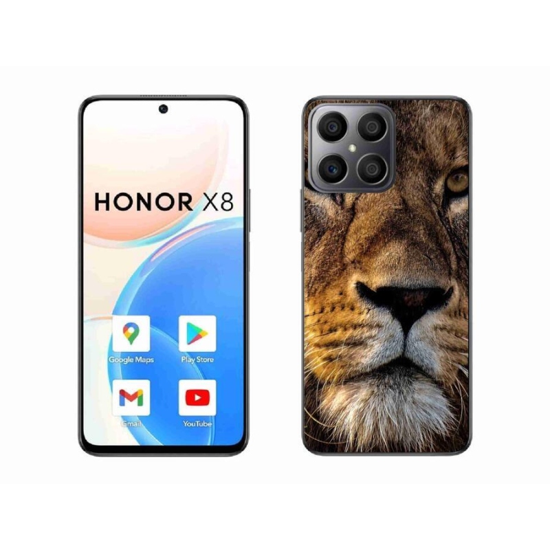 Gelový obal mmCase na mobil Honor X8 4G - lev