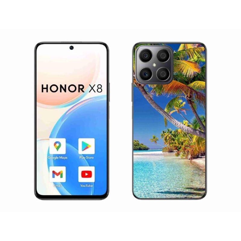 Gelový obal mmCase na mobil Honor X8 4G - mořská pláž