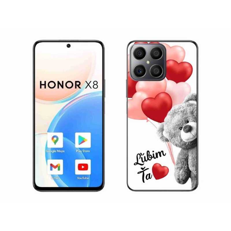 Gelový obal mmCase na mobil Honor X8 4G - ľúbim ťa sk
