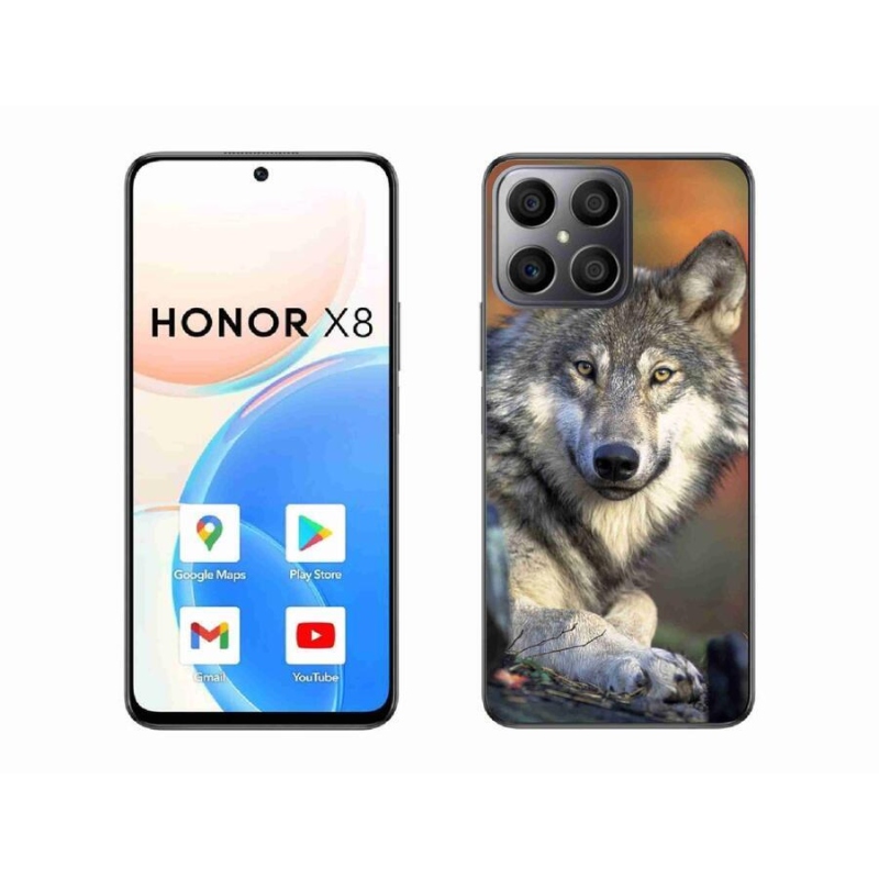 Gelový obal mmCase na mobil Honor X8 4G - vlk