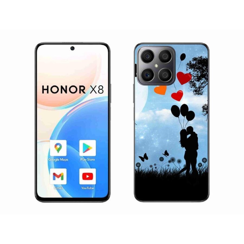 Gelový obal mmCase na mobil Honor X8 4G - zamilovaný pár