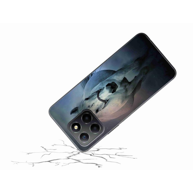 Gelový obal mmCase na mobil Honor X8 5G/Honor 70 Lite 5G - běžící bílý kůň