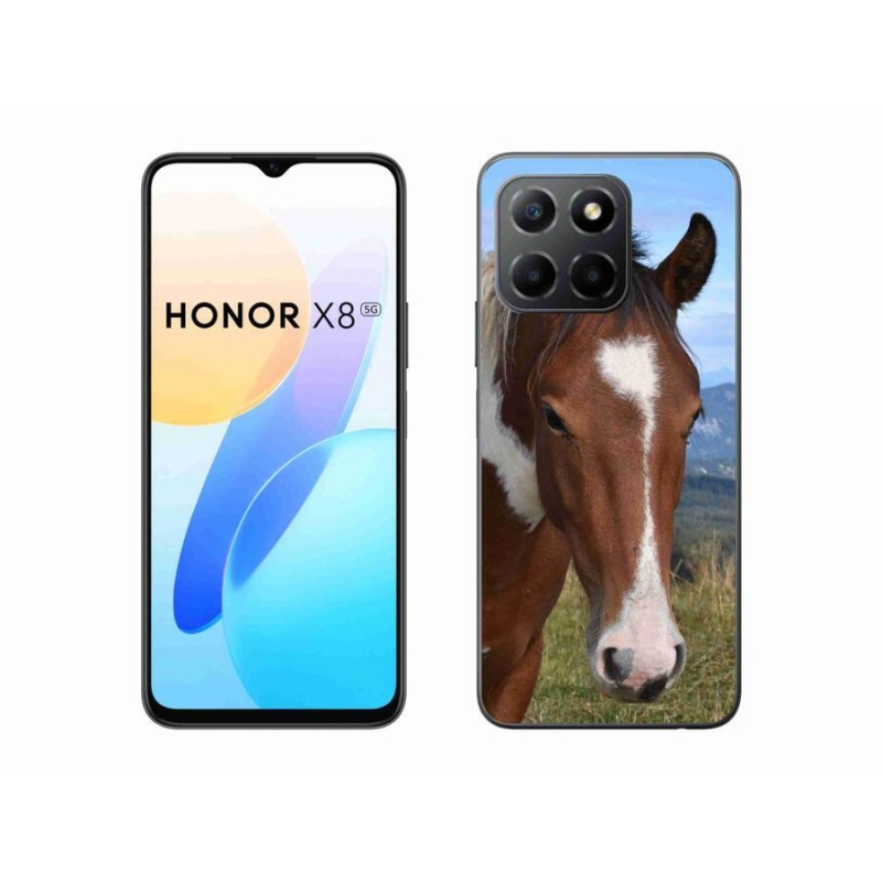 Gelový obal mmCase na mobil Honor X8 5G/Honor 70 Lite 5G - hnědý kůň