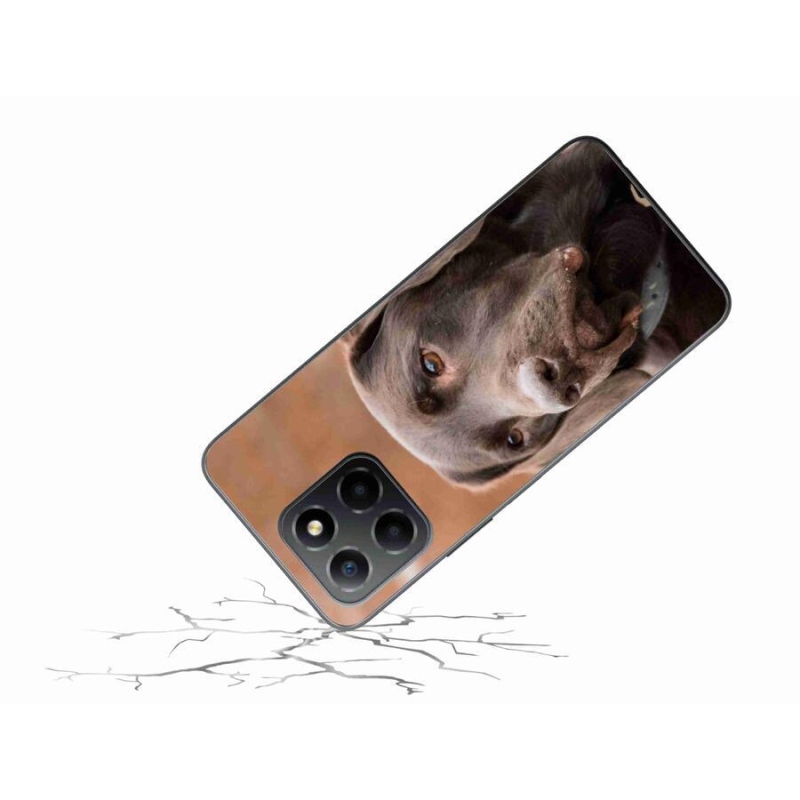Gelový obal mmCase na mobil Honor X8 5G/Honor 70 Lite 5G - hnědý labrador