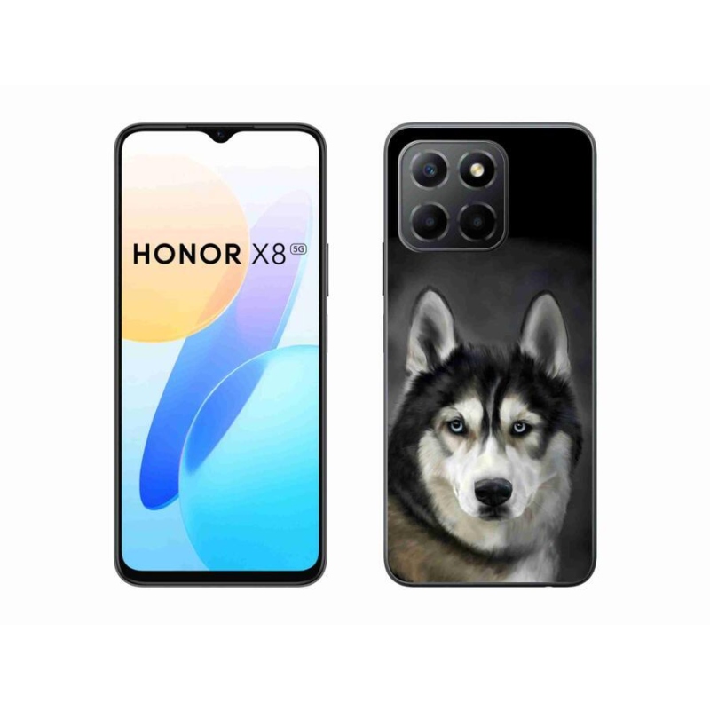 Gelový obal mmCase na mobil Honor X8 5G/Honor 70 Lite 5G - husky